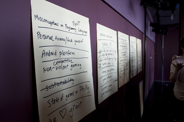 Choosing topics for breakout sessions